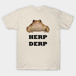 Herp Derp Cute Toad Vector T-Shirt